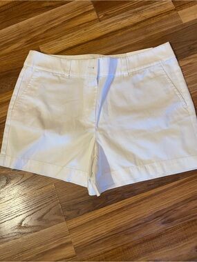 LOFT White Tailored Cotton-Blend Shorts